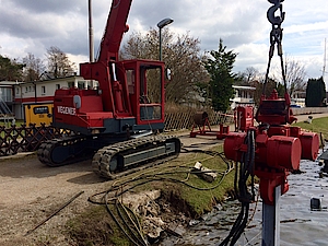 Stahlwasserbau Rammgründungen Wegener Maschinenbau