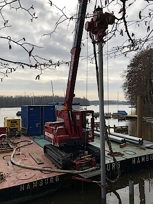 Stahlwasserbau Rammgründungen Wegener Maschinenbau